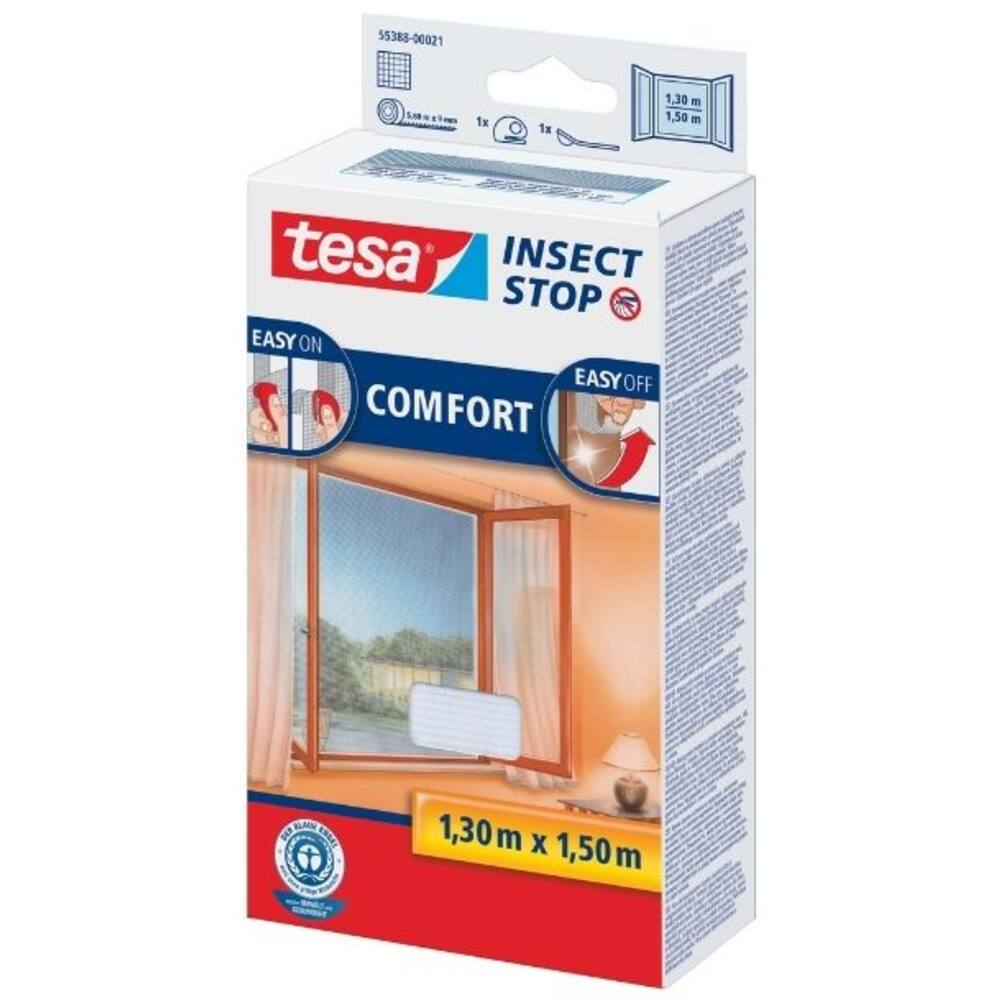 Tesa Comfort Vliegenhor Ramen 1,3M x 1,5M Wit
