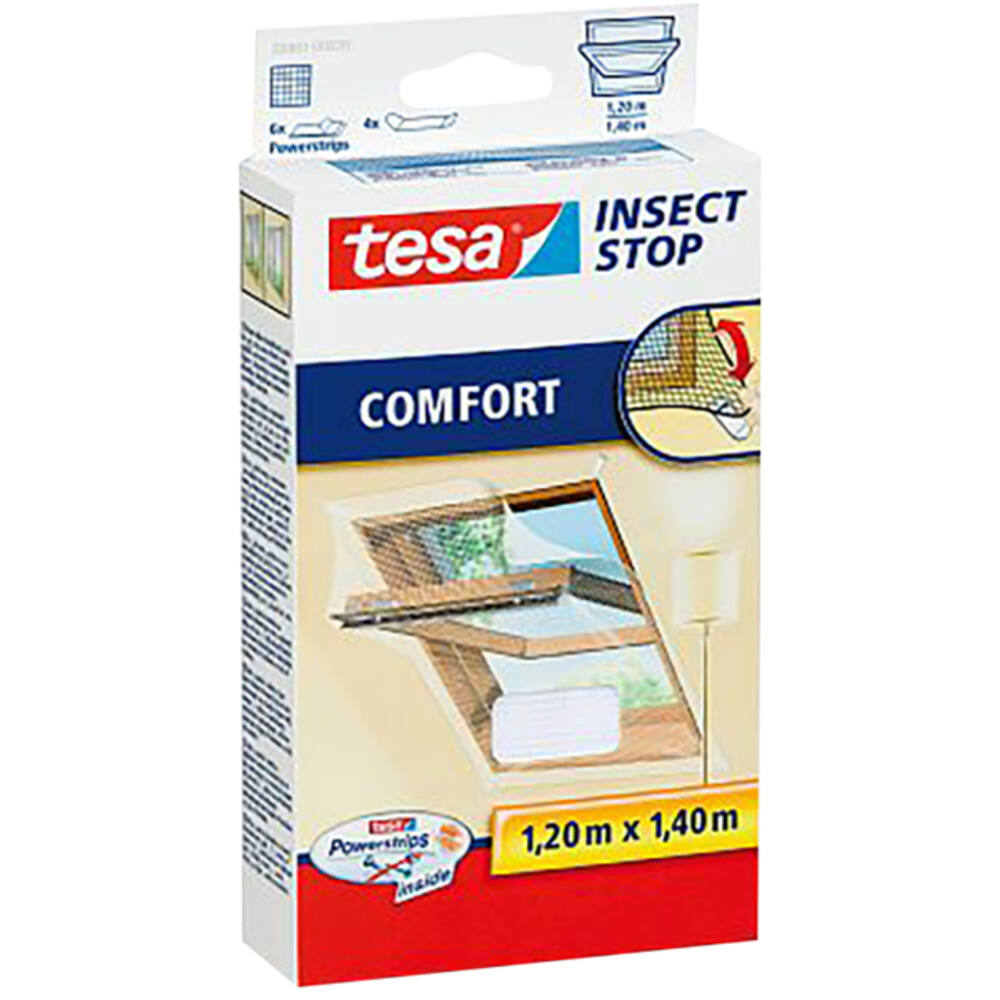Tesa Comfort Vliegenhor Dakvenster 1,2M x 1,4M Wit