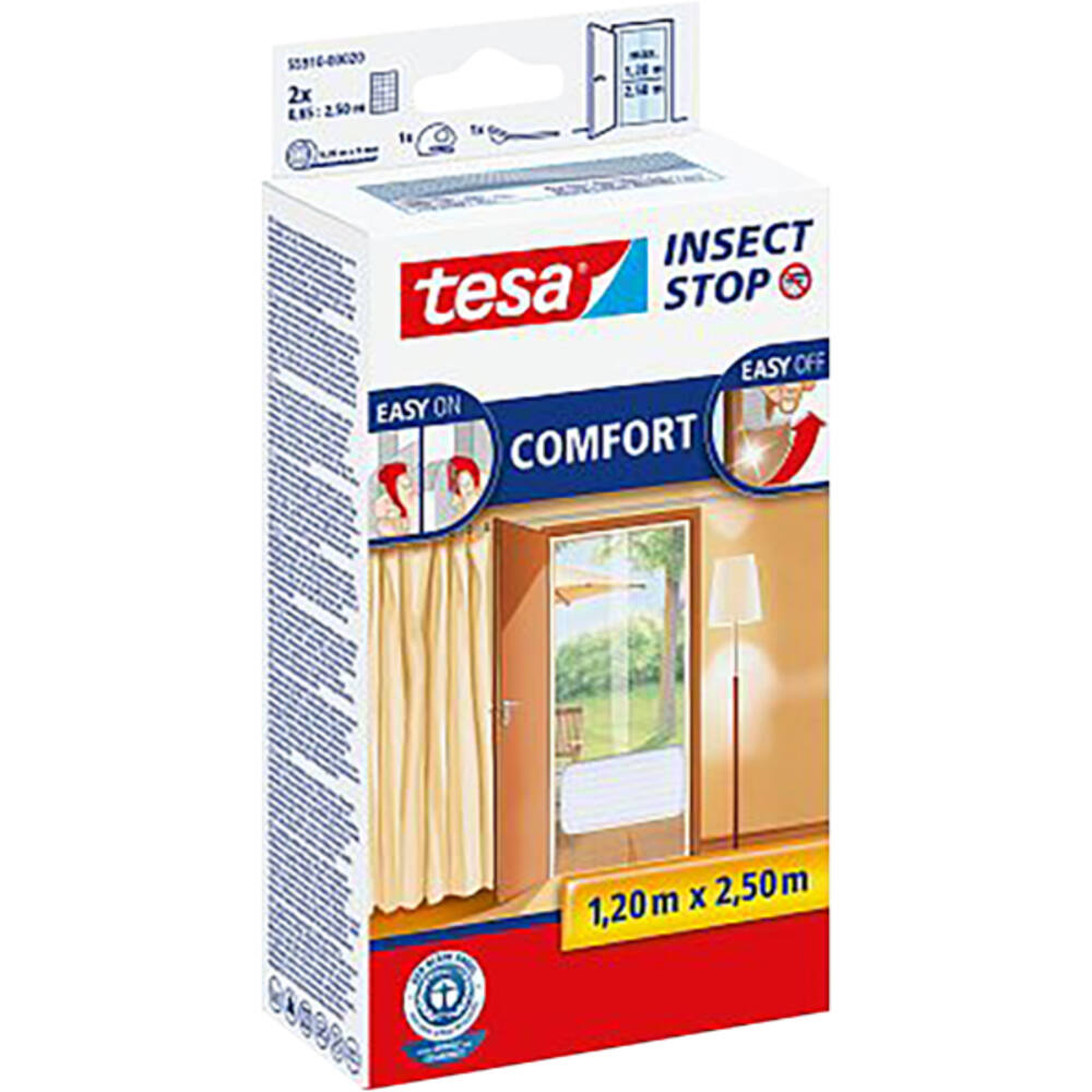 Tesa Comfortvliegenhor Deuren 2 x 0,65M x 2,5M Wit