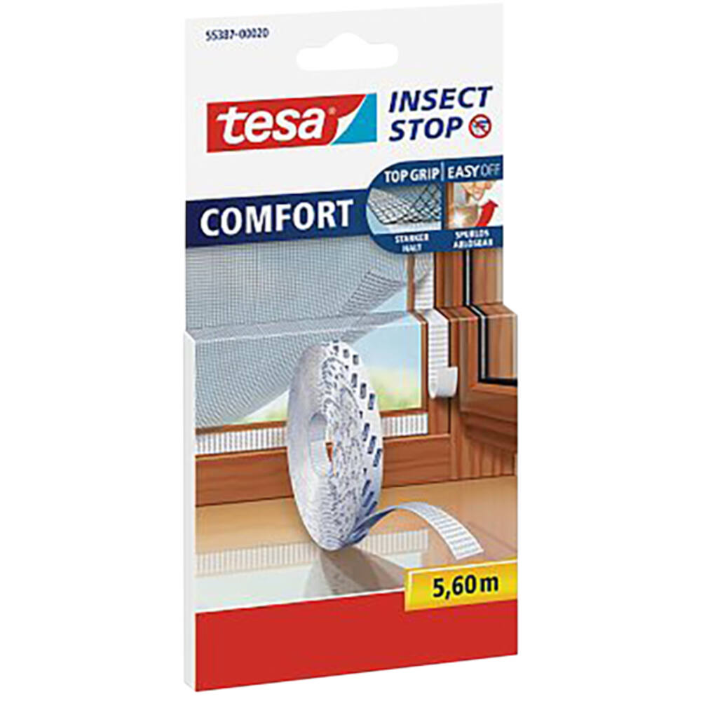 Tesa Comfortnavulrol Zelfklevend Klittenband 5,6M x 9,5 mm