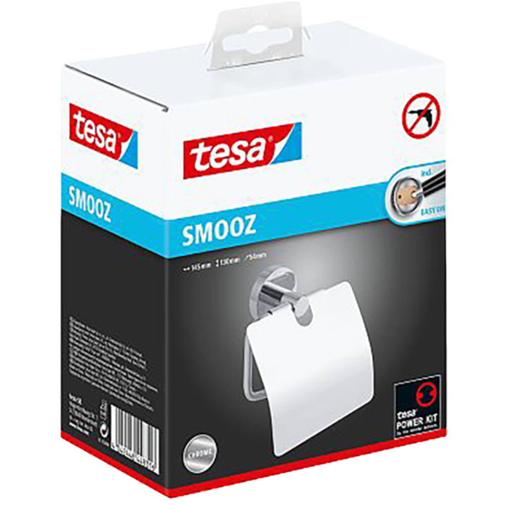 Tesa Smooz Toiletrolhouder Met Deksel