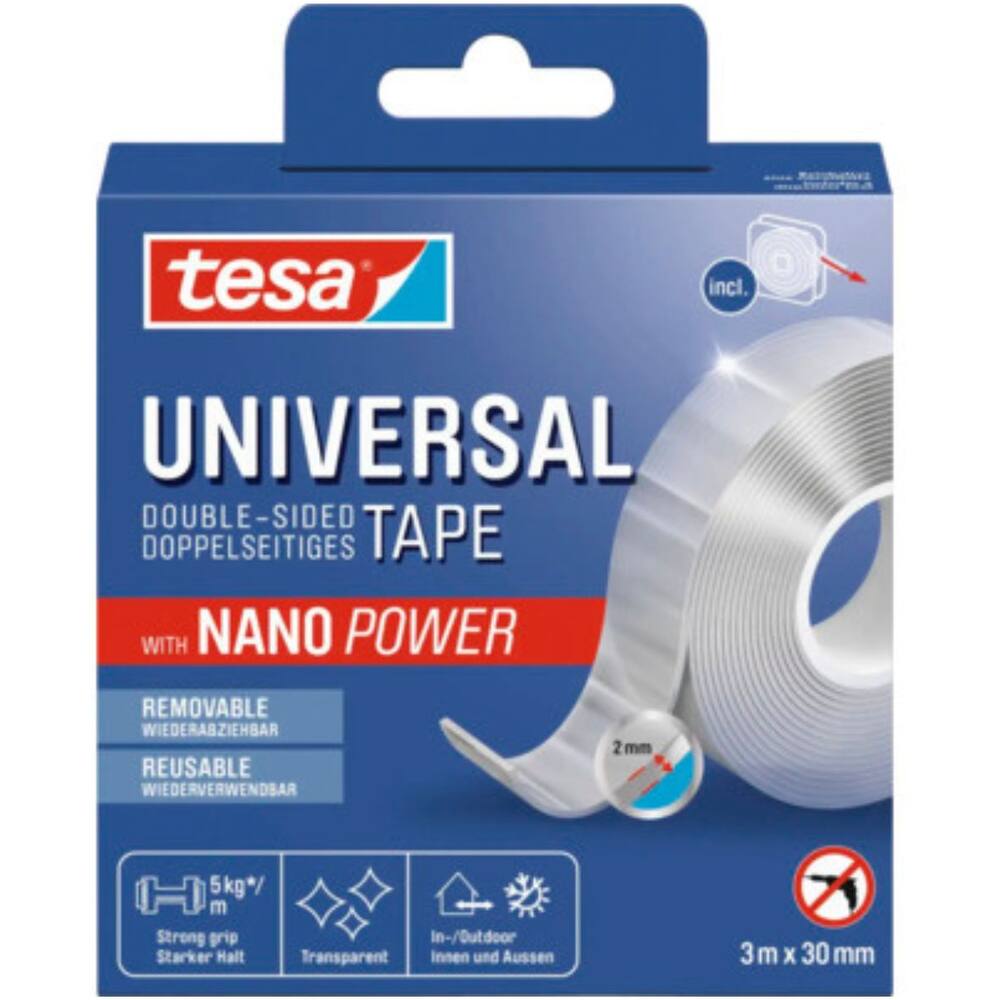 Tesa Universal Tape Nano Power 3 m x 30 mm 55810