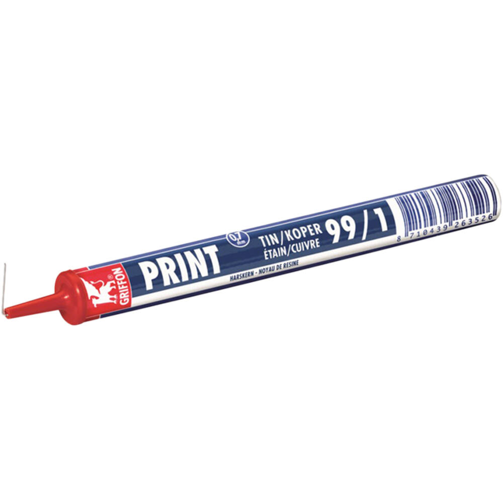 Griffon Print Draadsoldeer Tin/Koper 99/1 Harskern 0.7 mm 4 m (Blister)