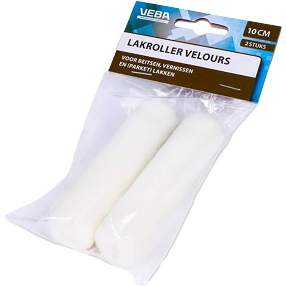 VEBA Verfrol Velours 10 cm, 2 st Ophangverpakking