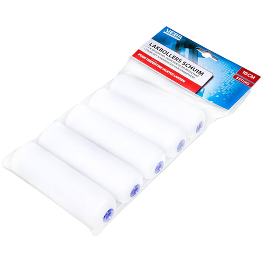 VEBA Lakrol Schuim 10 cm, Beugelzijde Rond, 5 st Ophangverpakking