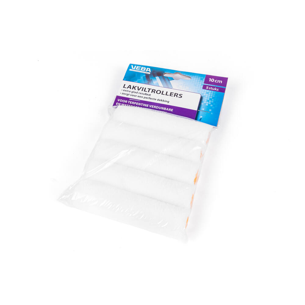 VEBA Lakviltroller 10 cm, 5 st Ophangverpakking