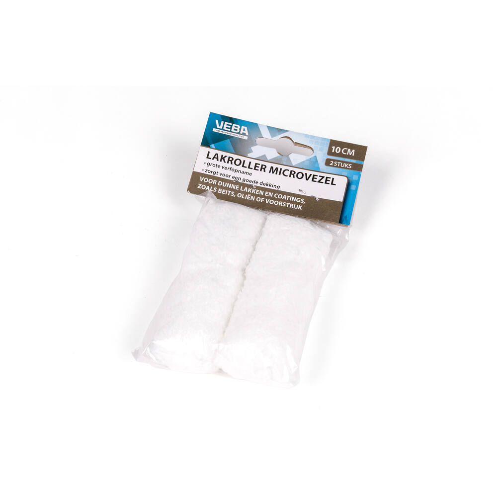 VEBA Verfrol Microvezel 10 cm, 2 st Ophangverpakking