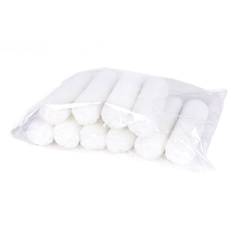 Basic Verfrol Nylon 10 cm, Pool 8 mm, 10 st, Wit
