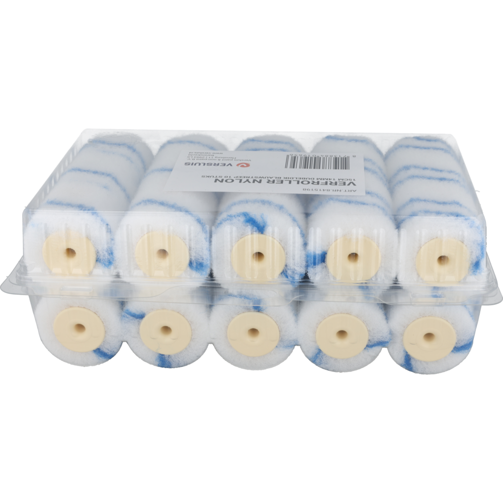 FLENSBURG Verfrol Nylon 15 cm, Dik, Pool 14 mm, 10 st, Blauw