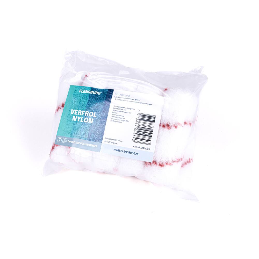 VEBA Verfrol Nylon 10 cm, Pool 12 mm, 10 st Rood