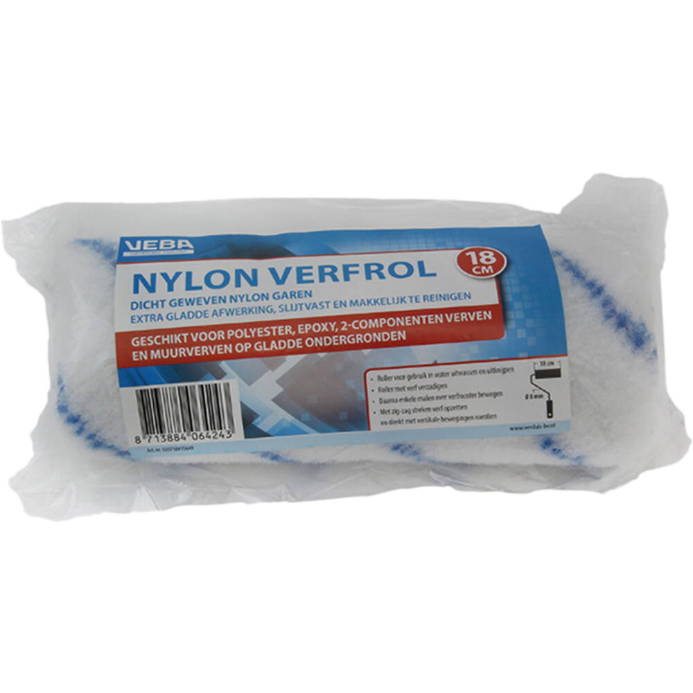 VEBA Verfrol Nylon 18 cm, Pool, 14 mm, Blauw