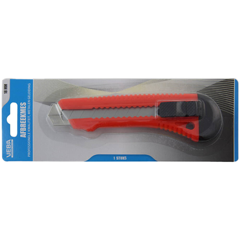 VEBA Afbreekmes 18 mm Metalen Inleg Blister