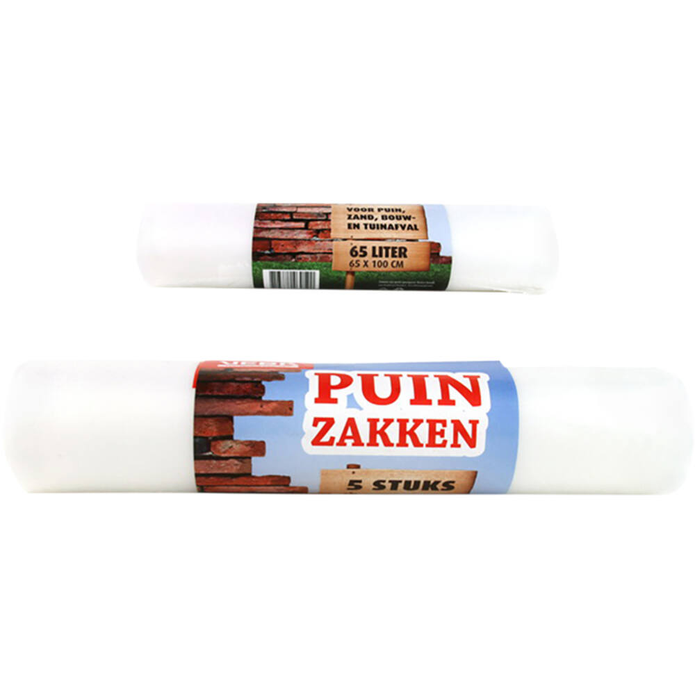 Dumil Puinzakken/grofvuilzakken Ldpe 65L 5 st Rol