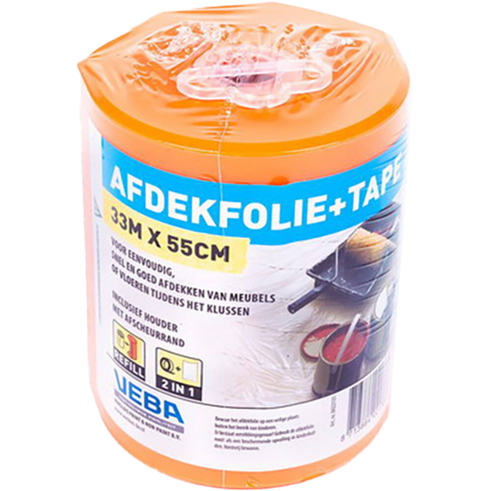 VEBA Afdekfolie Met Tape 55 cmx33 m