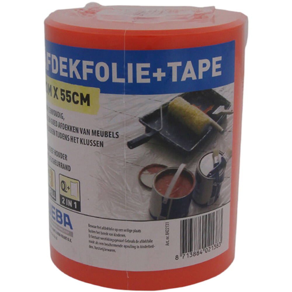 VEBA Afdekfolie Met Tape 55 cmx33 m
