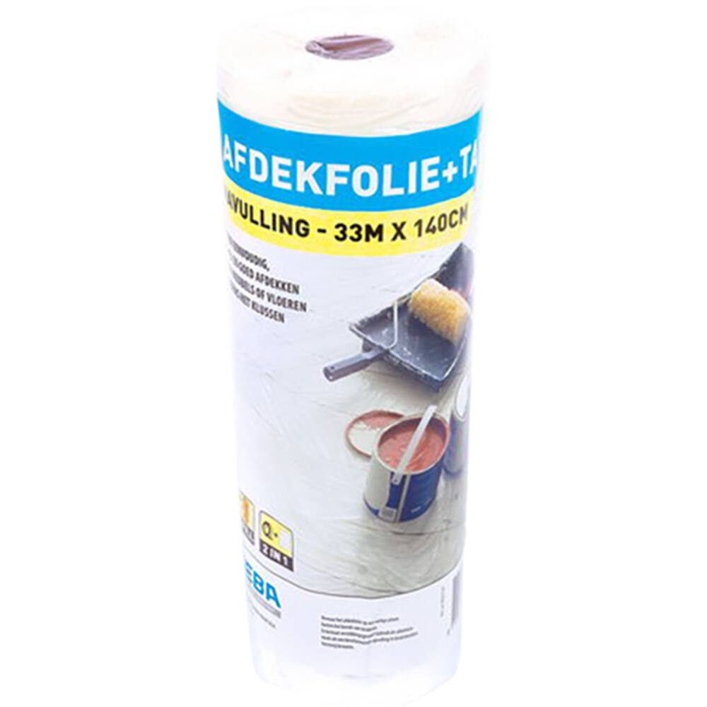 VEBA Afdekfolie Met Tape Navul 140 cmx33 m