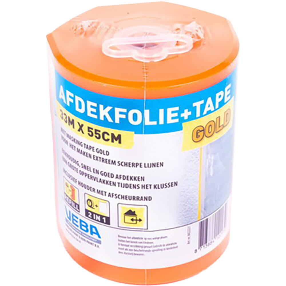 VEBA Afdekfolie+Gold Tape 55 cmx33 m