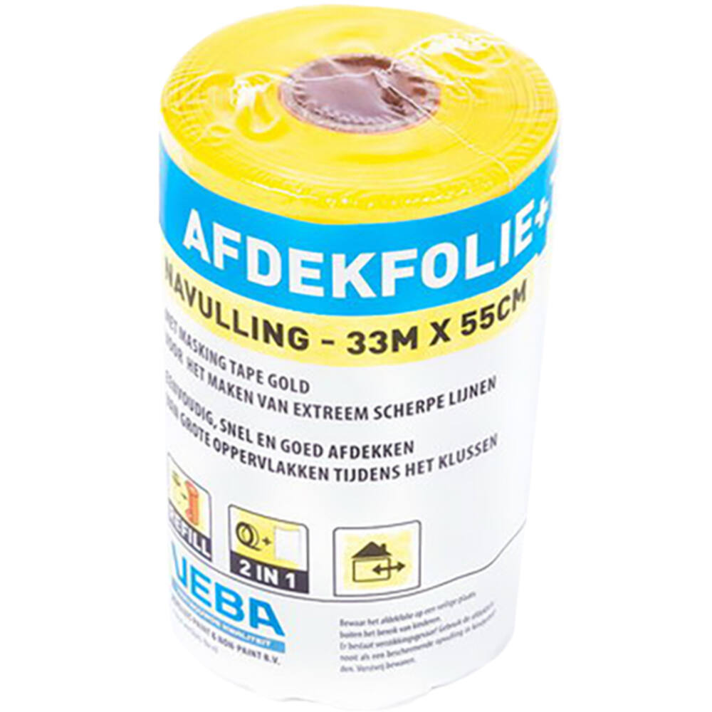 VEBA Afdekfolie+Gold Tape Navul 55 cmx33 m