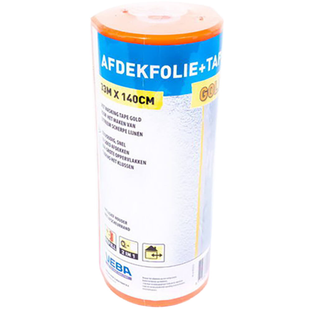 VEBA Afdekfolie+Gold Tape 140 cmx33 m
