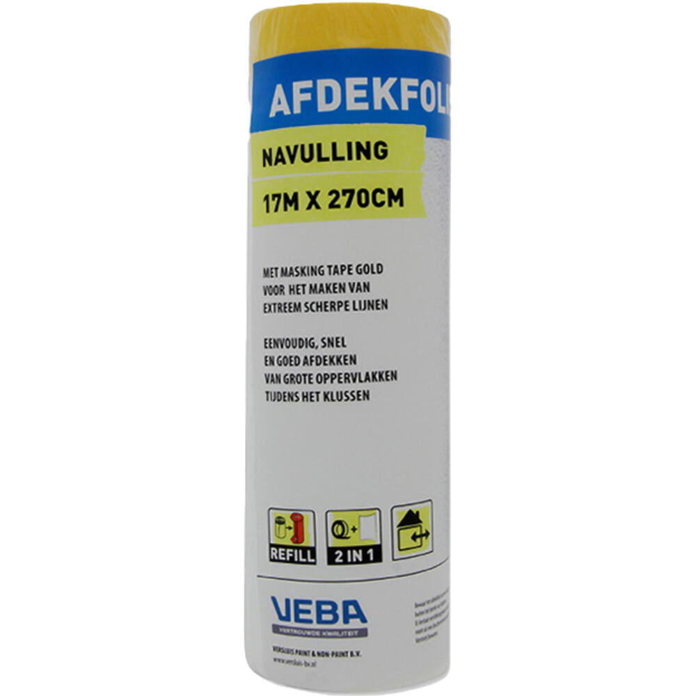 VEBA Afdekfolie+Gold Tape Navul 270 cmx17 m