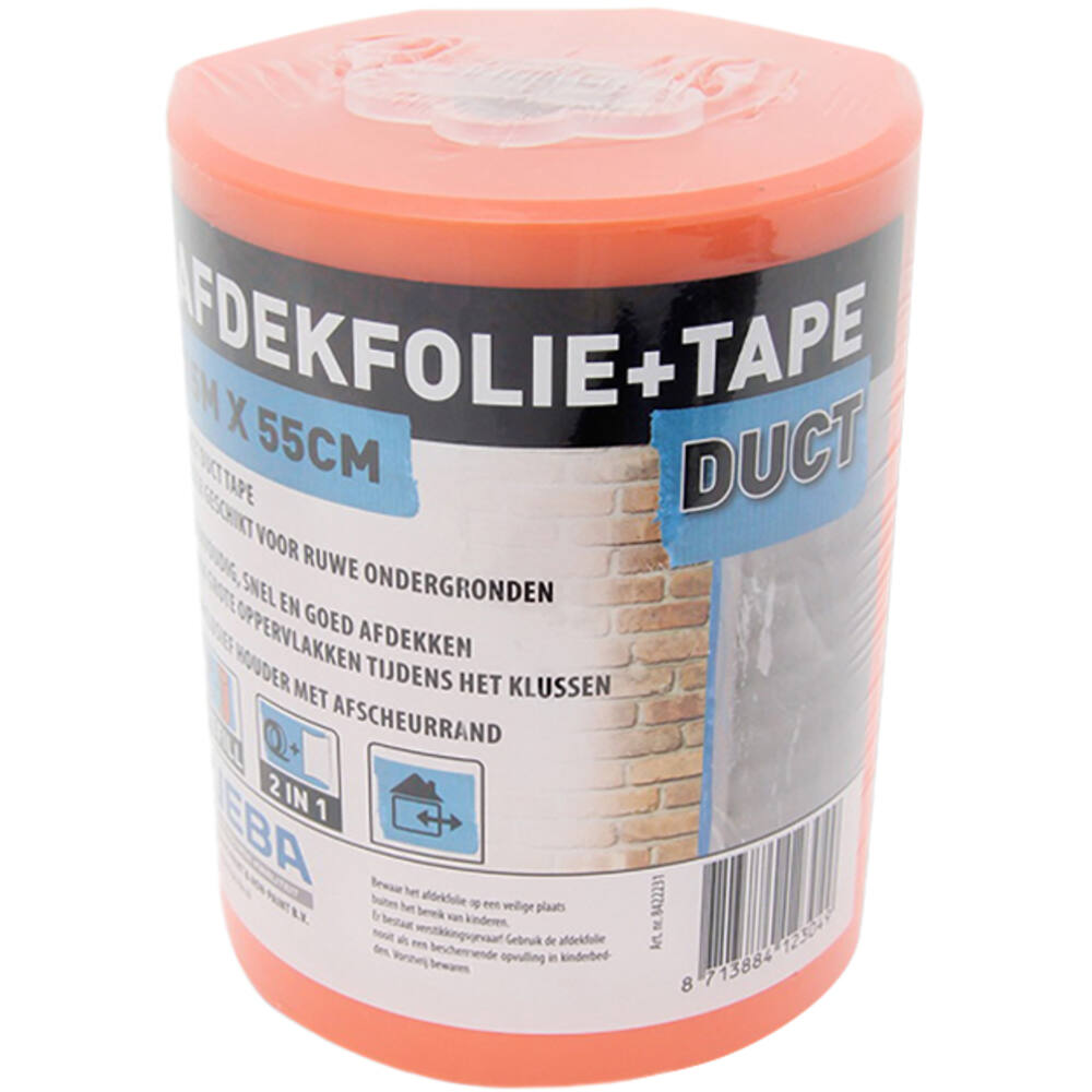 VEBA Afdekfolie+Duct Tape 55 cmx15 m
