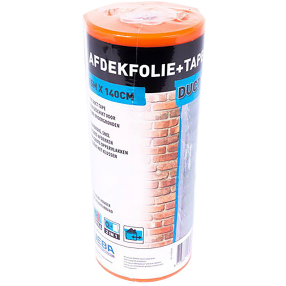 VEBA Afdekfolie+Duct Tape 140 cmx15 m