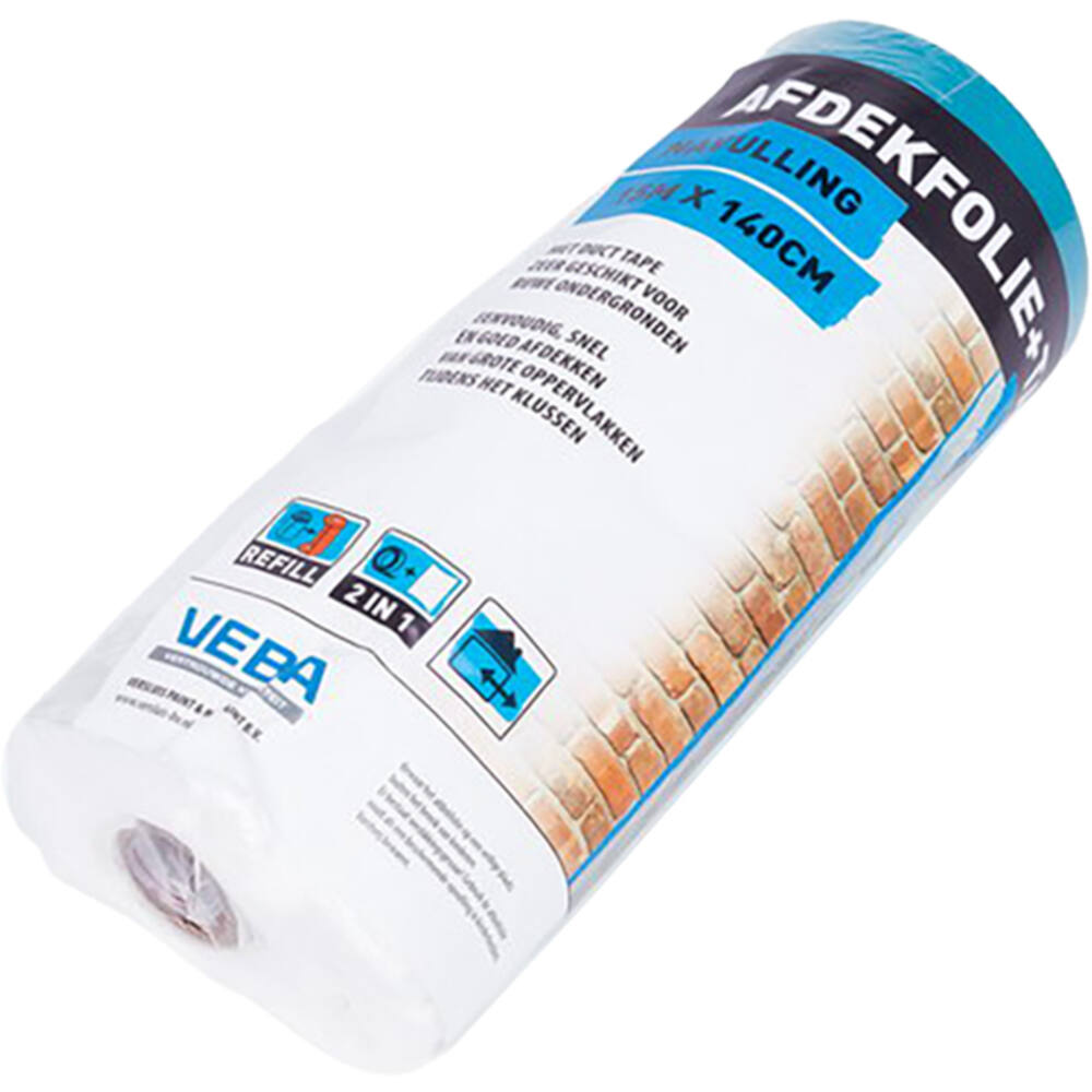 VEBA Afdekfolie+Duct Tape Navul 140 cmx15 m