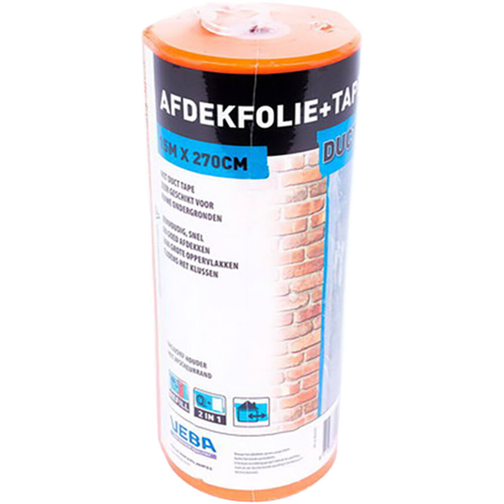 VEBA Afdekfolie+Duct Tape 270 cmx15 m