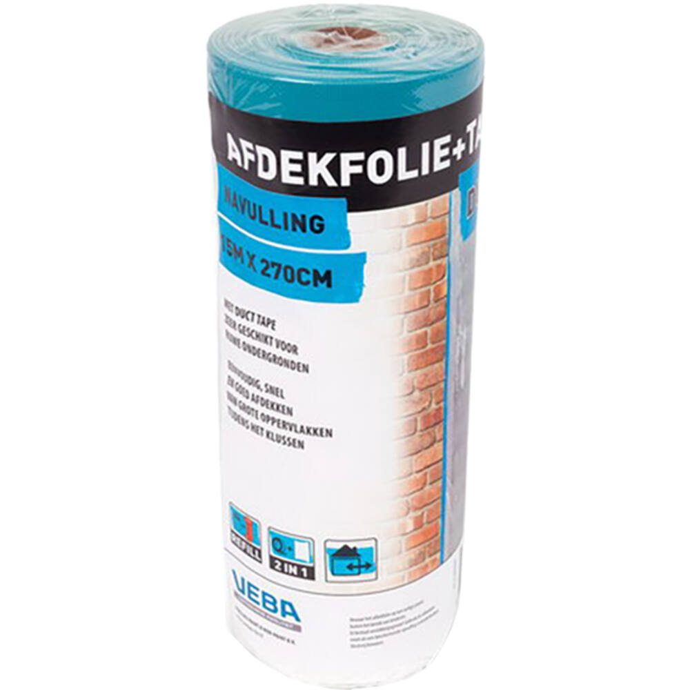 VEBA Afdekfolie+Duct Tape Navul 270 cmx15 m