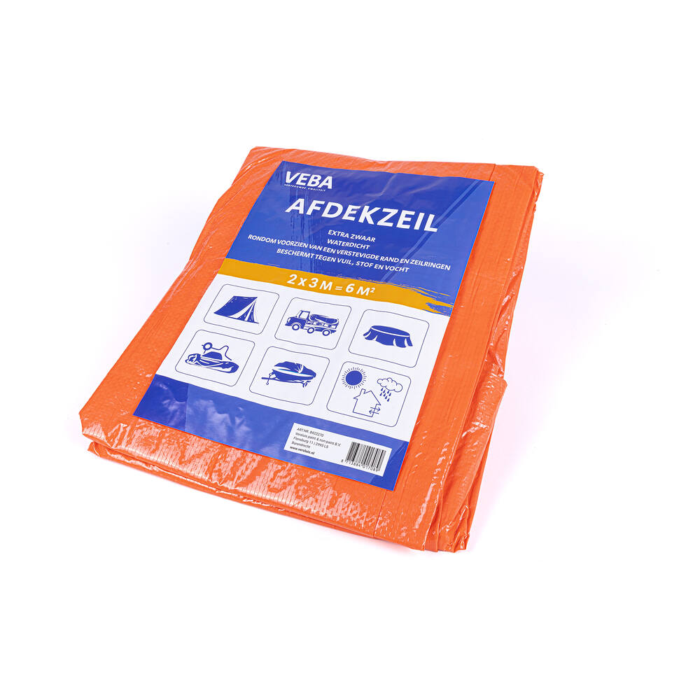 VEBA Afdekzeil Oranje 2x3 m