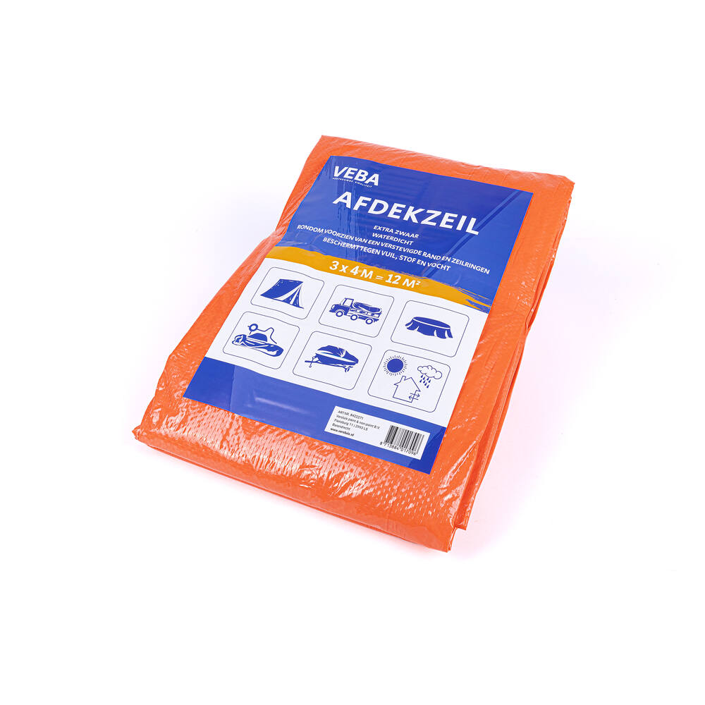 VEBA Afdekzeil Oranje 3x4 m