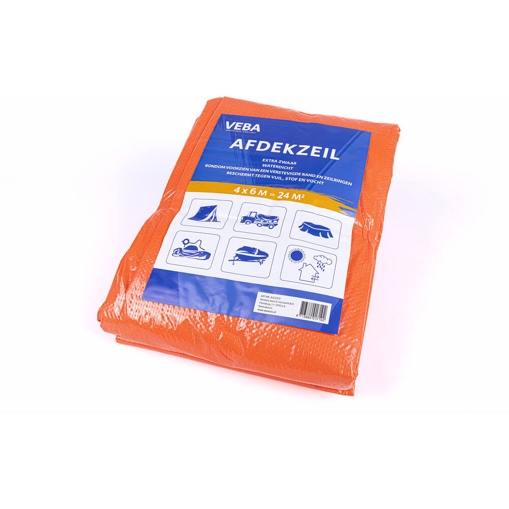 VEBA Afdekzeil Oranje 4x6 m