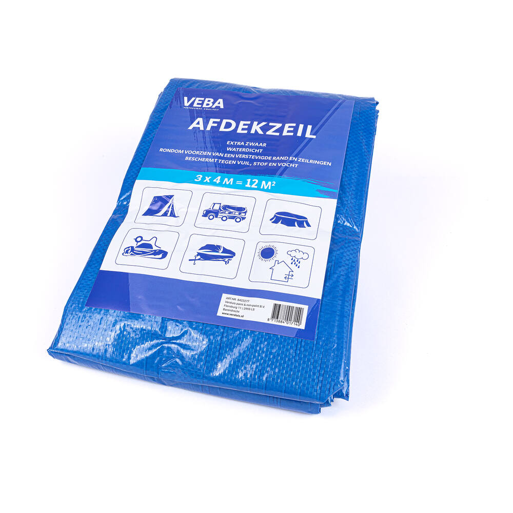 VEBA Afdekzeil Blauw 3x4 m