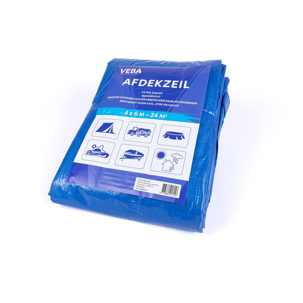 VEBA Afdekzeil Blauw 4x6 m