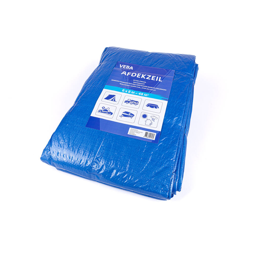 VEBA Afdekzeil Blauw 6x8 m