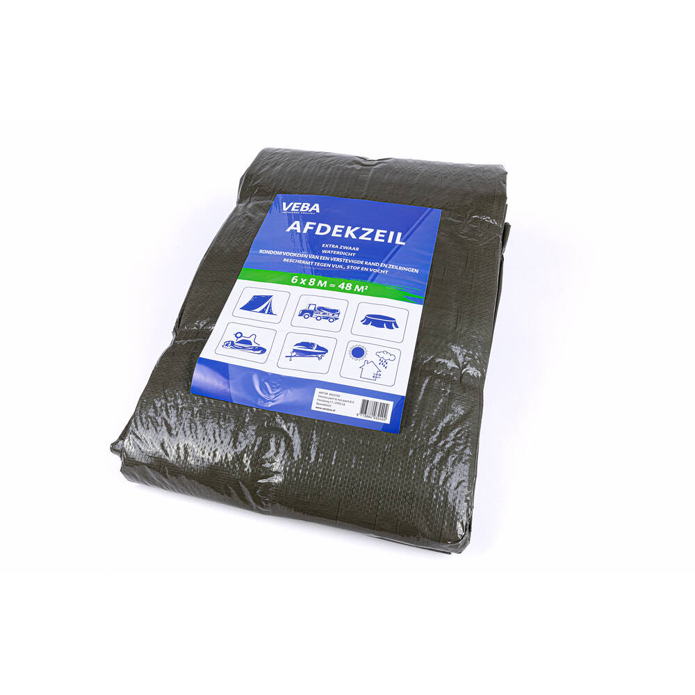 VEBA Afdekzeil Groen 6x8 m