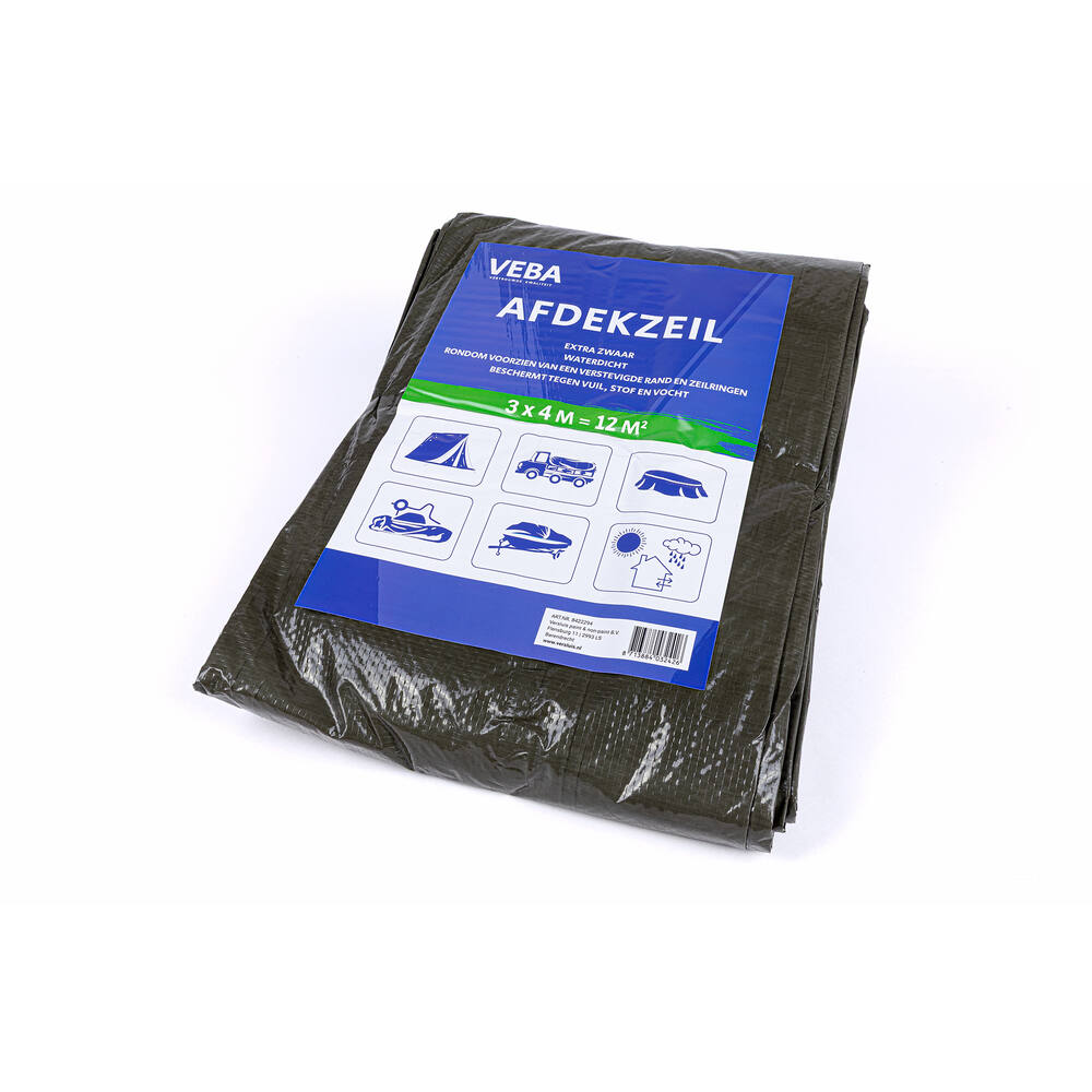 VEBA Afdekzeil Groen 3x4 m