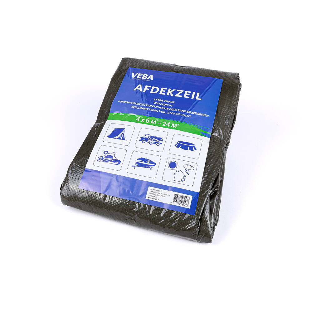 VEBA Afdekzeil Groen 4x6 m