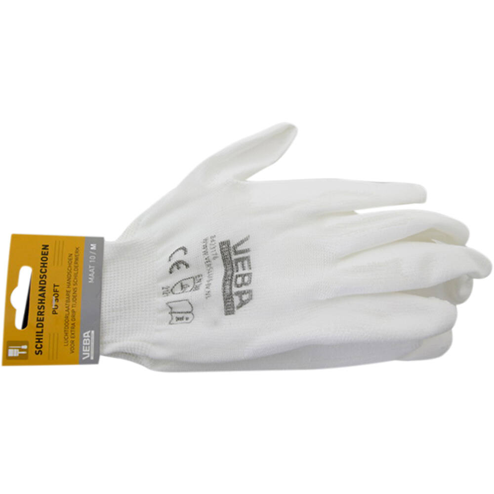 VEBA Handschoen Pu-Soft Wit Maat M