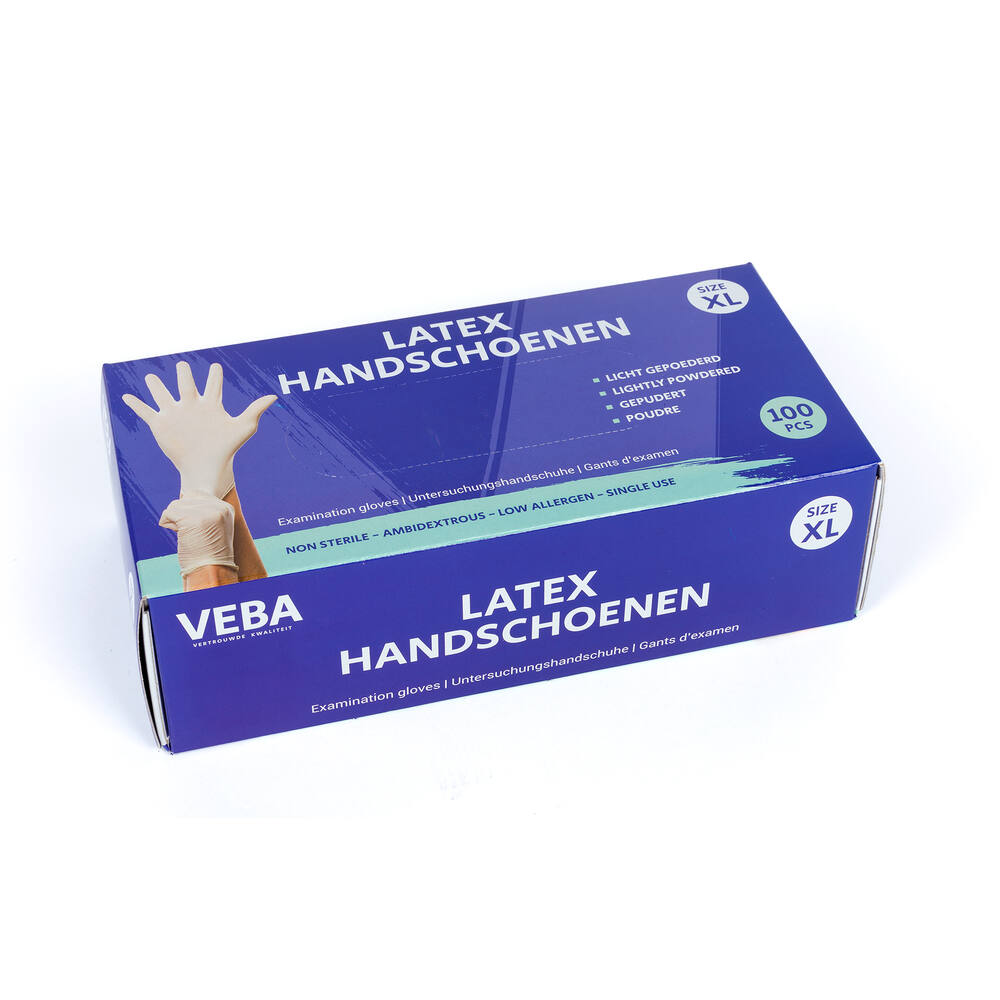 VEBA Latex Handschoen Doos 100 st XL