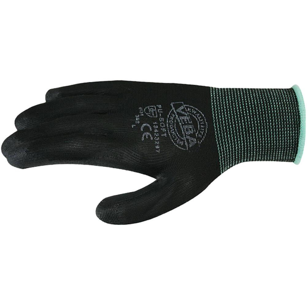 VEBA Handschoen Pu-Soft Zwart Mt L
