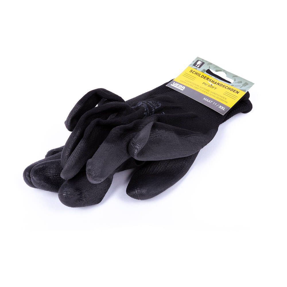 VEBA Handschoen Pu-Soft Zwart Mt XXL