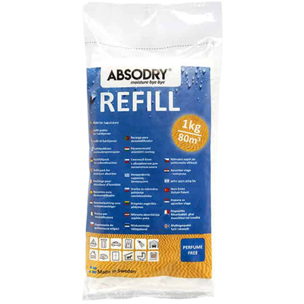 Absodry Luchtontvochtiger Navul 1 kg