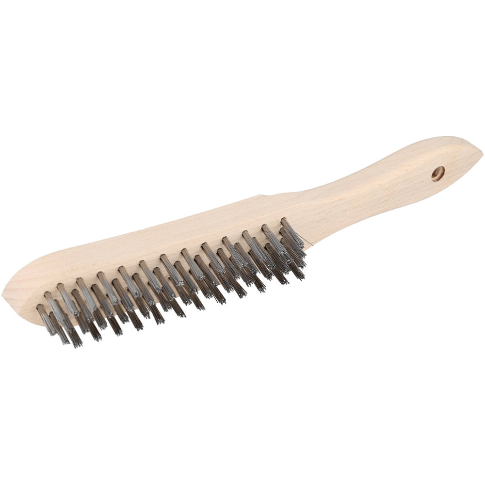 VEBA Staalborstel 4 Rij Hout