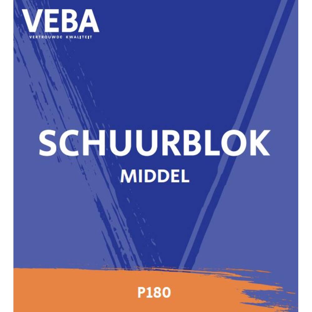 SCHUURBLOK MIDDEL ORANJE P180