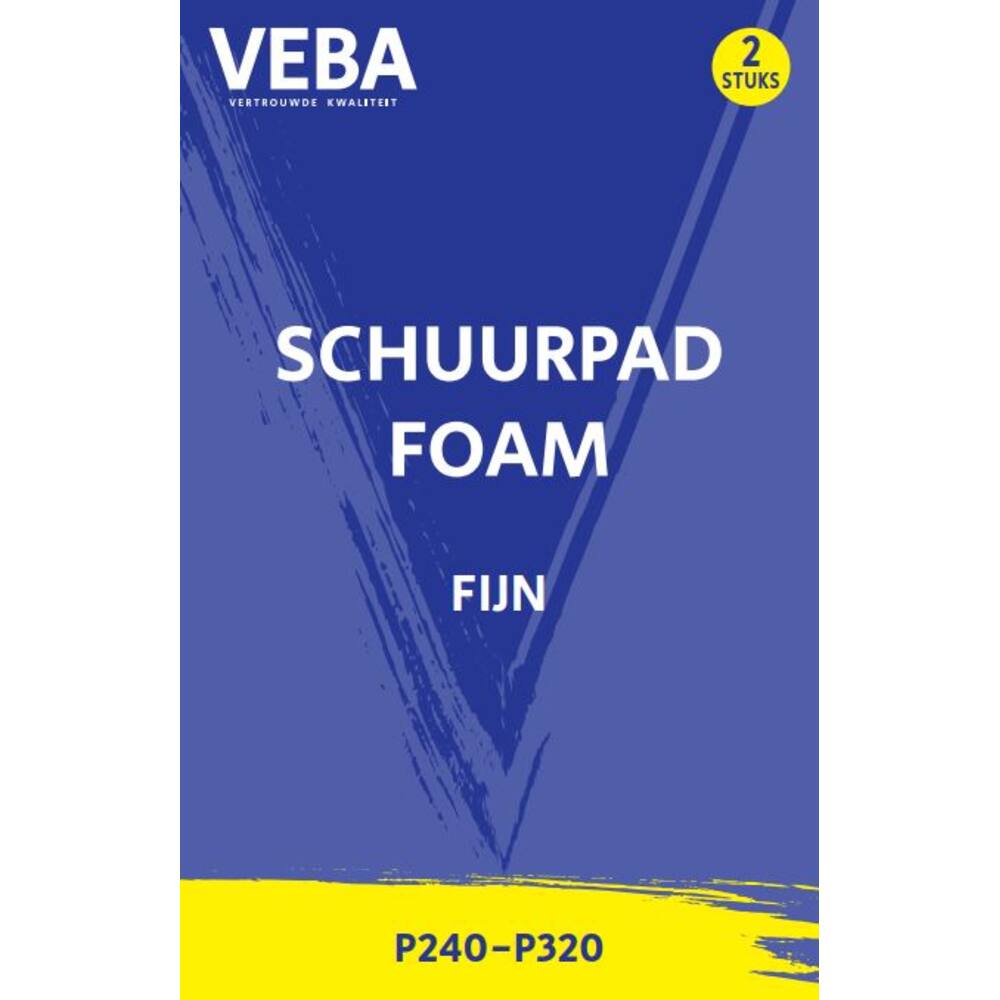 SCHUURPAD FOAM FIJN GEEL 2ST