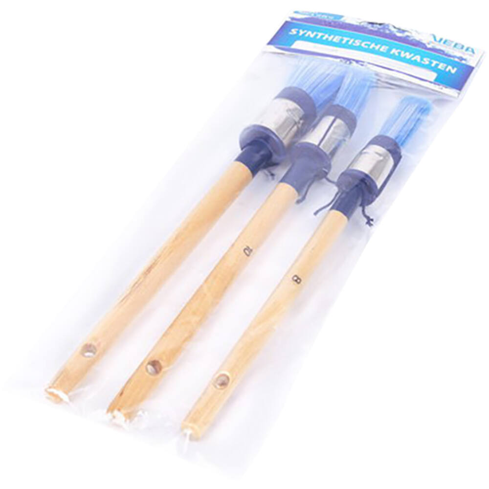 VEBA Kwastenset 3-Delig Rond Synthetisch