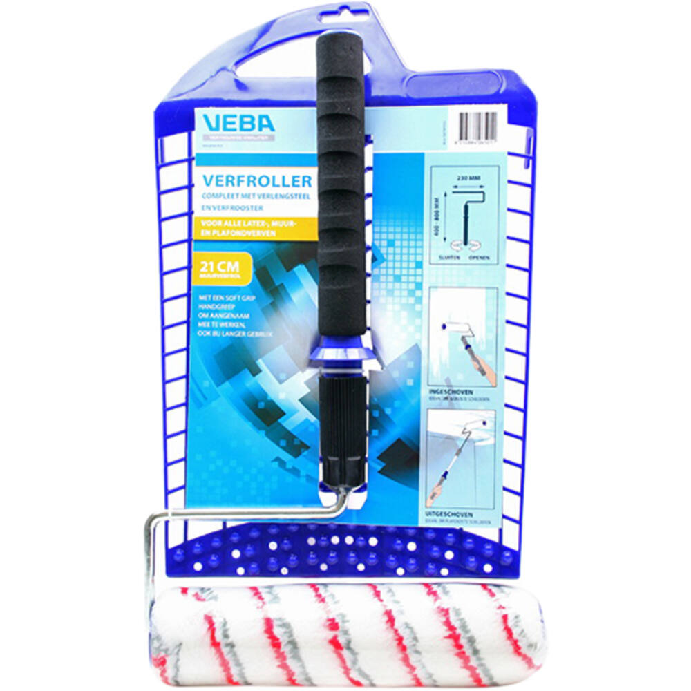 VEBA Verfrol 25 cm + Verlengsteel & Rooster
