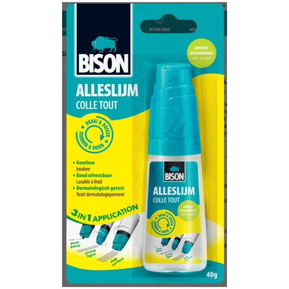Bison Alleslijm Draai & Doseer Oplosmiddelvrij 40 g