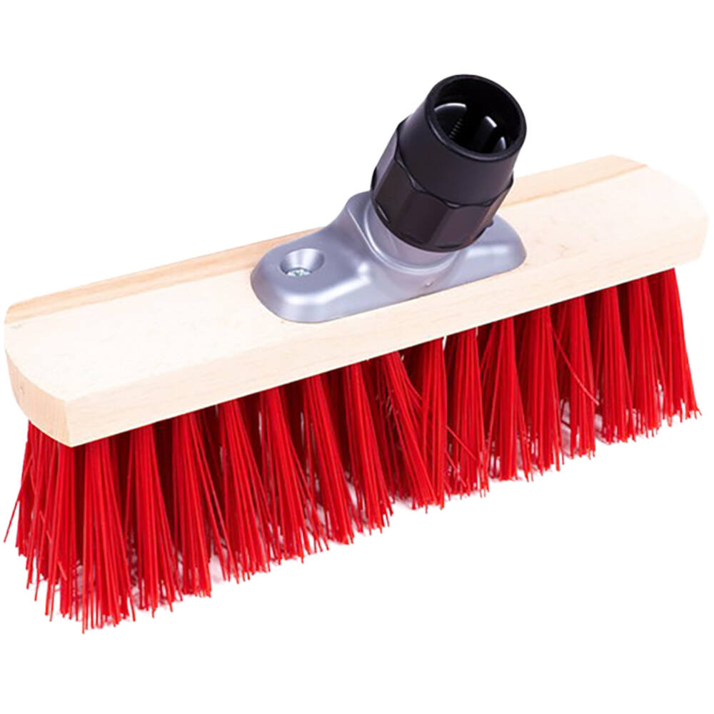 VEBA Straatbezem Pvc Rood 30cm + Steelverbinding